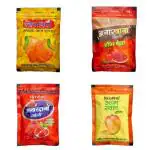 CHIRANIA Spicy & Tasty Snacks with Masala Aam Papad, Aam Swad, Anardana Goli, Anardana Hing Goli (Hing Peda) | Pack of 4 | 100% Natural | 100g Per Pack | Fresh and Homemade