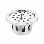 LIPKA Round Floor Drain |304-Grade Stainless Steel |5 x 5 Inches| with Cockroach Trap/Jali & Lid|