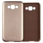 Tarkan Gold Leather Back Cover For Samsung Galaxy E5