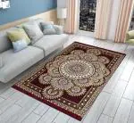 FURNISHING HUT Heavy Fabric Carpets for Living Room 5x7 feet, Hall, Living - Room, Drowing Room, Yoga Hall Designer Cotton Carpet - |60