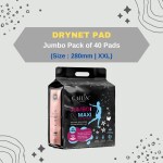 Cailin Care Day and Night Protection Sanitary Pad Sanitary Napkins (Total 40 Pads | XXL | 280mm)