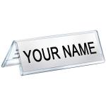 TANGYOAK Decor Studio Acrylic Name Plate Table & Desk Name Plate for Office, 9x2.5 Inches (Pack of 1 PCS)