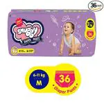 SNUGGY Baby Diaper Pants Medium 36 Count (Pack of 1), 6-11 kgs, Rapid Absorption, Anti - Bacterial