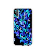 Casotec Butterfly pattern Design Printed Silicon Soft TPU Back Case Cover for Vivo Y17