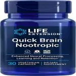 Life Extension Quick Brain Nootropic 30 vegetarian capsules