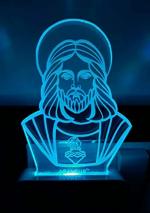 Hashone Jesus LED 3D Illusion Night Lamp 10 x 5 x 10 cm