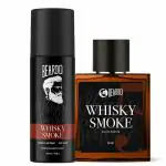 Beardo Whisky Smoke Perfume Combo for Men |EAU DE PARFUM|Body Spray Perfume(No Gas Deo)|Strong & Long Lasting|Woody-Oudh|Ideal Gift for Men, Husband