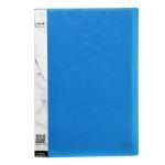 Eslee Display File | Leaves File | Best for FC/FS/Foolscap/Legal Size Paper | 10 Pockets Folder | with Square Cube Texture | Blue - (ESC101FC10 Blue)