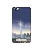Casotec Burj Dubai Design Printed Silicon Soft TPU Back Case Cover for Relince LYF Flame 1
