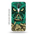 Tweakymod Printed Dark Owl Back Cover For Oppo A5 2020