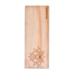 Retailmonk Beige Lotus Design Rectangle Wooden Yoga Block (9 inch x 2.5 inch x 3.5 inch)