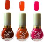 OUR Beauty Multicolor Extra Shine Long Wear Durable Nail Polish Nv91, 18 ml (Pack Of 3)