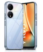 Fastship Rubber Back Cover for Vivo V2240 / Vivo_ T2 5G - Transparent