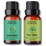 Essentia Extracts Combo of Bergamot and Tea Tree Essential Oil, 30ML (15ML + 15ML)