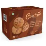 Crostello Roasted Almonds and Milk Chocolate Chunks Cookies | Made With 100% Pure Butter | 180g | Delightfully Nutty Almonds Meet Crunchy Milk Chocolate in every Biscuit | Veg | Perfect with Milk, Tea or Coffee