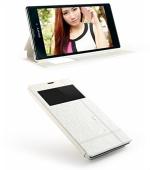 Kalaideng White Leather Flip Cover With Stand For Sony Xperia T3