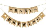 Festiko A Baby Is Brewing Banner For Baby Arrival Party Decoration And Celebration, Banner For Decoration