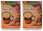 NAVAVITA Sprouted Ragi Malt - 500 Gm Pack of 2