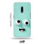 Tweakymod Printed Funny FAce Emoji Back Cover For Realme X