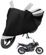 Auto Hub Bike Cover for Honda CB Trigger , Dustproof UV Protection water resistant Custom Fit Cover-(Black-White )