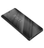 MONKISH Xiaomi Redmi Note 5 Pro Black Polycarbonate S-View Mirror Stand Flip Cover|Mobile Cover|Mobile case|Flip cover
