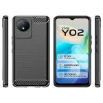 Fastship Silicone Hybrid Rubber Case Back Cover for Vivo Y02t - Black