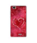 Casotec Heart DesignPrinted Silicon Soft TPU Back Case Cover for Lava V2s
