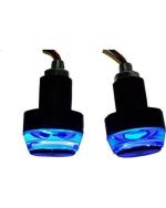 A4s Automotive and Accessories White and Blue Bike Turn Signal LED Handle Bar Light for Honda Activa 4G