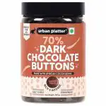 Urban Platter 70% Dark Chocolate Buttons, 300g (Perfectly Plant Based | Intense & Rich)