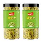 YUM YUM Dried Raisins Kishmish Dry Fruits 1kg (Pack of 2 -500g Jar Each)