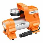 myTVS Car Tyre Inflator| Portable Air Compressor Pressure Pump - 100 PSI, 12V DC| Digital Tyre Inflator| Compact & Electric Inflator for Tyre | 1+1 Years Warranty | TI-4