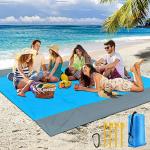 U S ENTERPRISE Picnic Blanket Outdoor Extra Large Beach Blanket Waterproof Sandproof 83