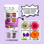 Farmgokart | CANDYTUF ,DAHLIA , PETUNIA , CALENDULA SEEDS| Pack of 4 Season Flower Seeds | (FC-46)
