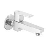 WATERMAN Leo Long Body Tap (1 Pc) With Wall Flange Brass Body Chrome Finish Wall Mount Water Taps For Kitchen, Bathroom, Sink, Wash Basin, Toilet
