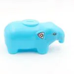 Plastic Money Saving Bank / Coin Holder for Kids / Elephant Coin Bank / Coin Saving Box / Guberar Undiyal ( Blue )