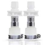 NEW WARE Washing Machine Water Inlet Hose Pipe Faucet Tap Adapter/Connector with Metal Hose Clamp (Pack of 2) - Easy and Secure Connection