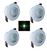 OTS LIGHTS 1 Watts Button LED Furniture COB Spot Down Ceiling Light, Round, Ceiling Pop Light (Green) (Pack of 4) - Makhi