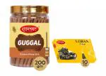 Shyam Charan Premium Dhoop -120 Sticks, Guggal and Loban Fragrance | Non Toxic Herbal Wet Dhoop Batti for Daily Pooja Rituals - Pack of 10 Pcs, in Each
