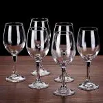 JIGSHTIAL Sleek Clear Wine Glass Set - 300 ml (pack of 6)