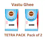 Vastu Buffalo Desi Ghee, Pure Ghee, Agmark Special Grade, Immunity Booster 500ML Tetra Pack (Pack of 2)