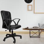 WHITE CLOUDS Enterprise Zebra Moon Low Back leatherette Office Chairs, Study chairs and Computer Chairs in Black. (Do its yours self).