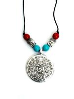 Astroghar Tibtan Buddhism Tashi Thagye Eight Base Metal Pendant For Men And Women