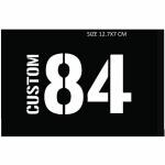 BC Sticker & Decal for Car & Bike (White, Black)