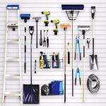 Q1 Beads Aluminium Slatwall Panel Wall Mount Heavy Duty Slat Wall Interlocking Paneling for Shop/Showroom Display White(2W x 2H feet)