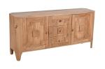 INDIAN HUB Solid Mango Wood Sideboard with Storage for Living Room, Bedroom Fully Assembled H/W/D: 75x163x40cm
