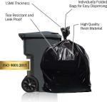 MJ EXIM Garbage Bags |( 90 pcs MEDIUM Size Dustin Bags ) ( Black ) Medium 1 L Garbage Bag (90Bag )
