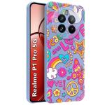 Fashionury Shockproof Glossy Soft TPU Back Cover Case for Realme P1 Pro 5G | 360 Degree Protection | Protective Design | Designer Back Cover Case for Realme P1 Pro 5G -MB342