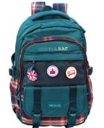 Toyshine Dark Check High School College Backpacks with Multiple Compartments for Kids