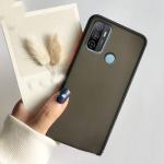 TRIFTY Black Polycarbonate Translucent Smoke Case Cover for Oppo A53|MOBILE COVER|COVER|BACK COVER|MOBILE CASE|FLIP COVER