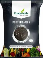 Khatarwale Organic Premium Potting Plus Mixture 900g Enriched with Cocopeat, Vermiculite, Vermicompost & Perlite, All Purpose Ready-to-Use Compost /Fertiliser for Home-Office, Indoor-Outdoor Plants